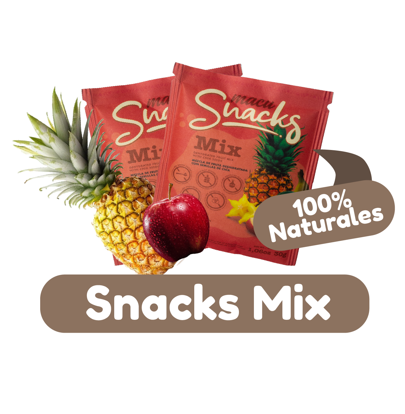 🥭🍍🍎🍌 MIX DE FRUTAS DESHIDRATADAS