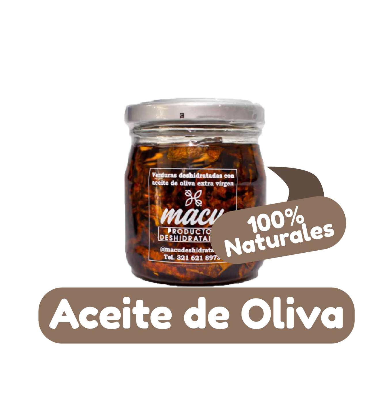 ACEITE DE OLIVA CON VERDURA DESHIDRATADA