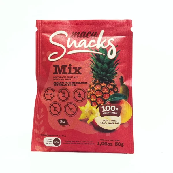 Macu Snack Mix Fruta Deshidratada Con Semillas De Chia x 10